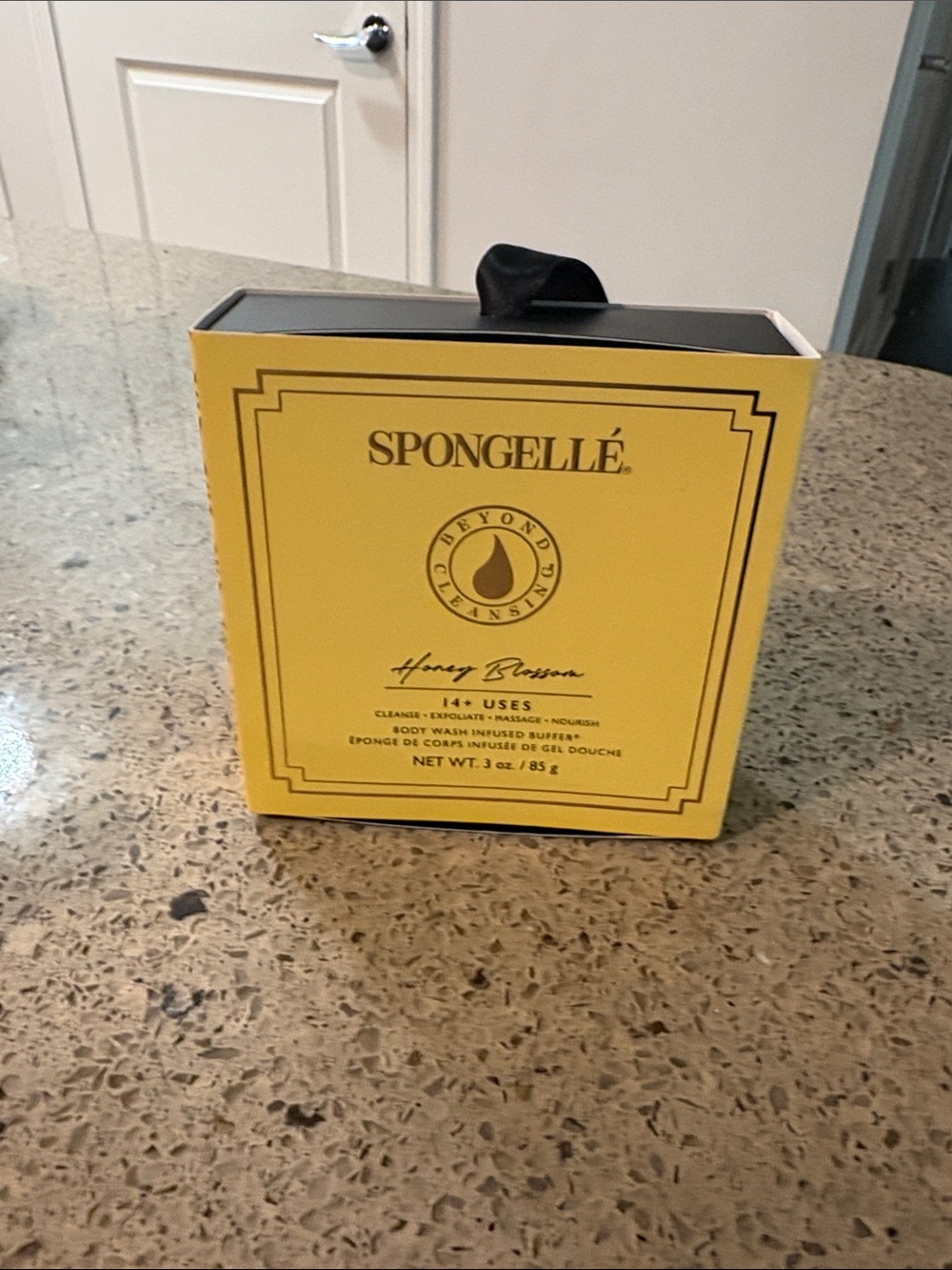 Spongellé Honey Blossom Body Wash Infused Buffer - Yellow